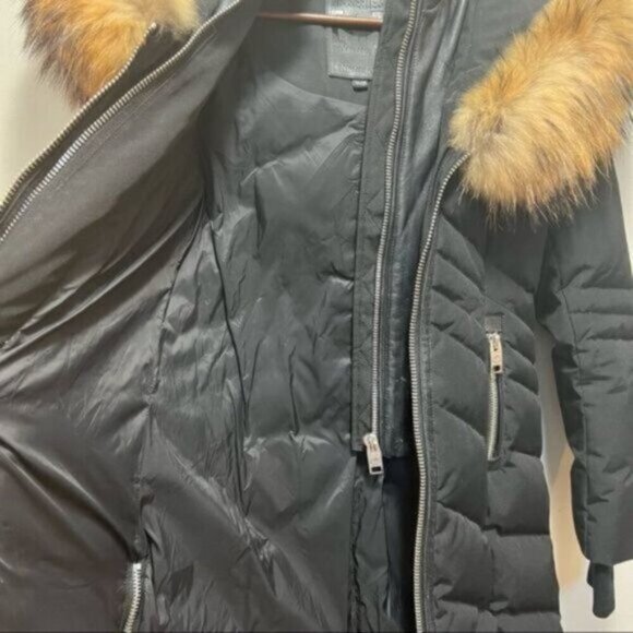 NB Series by Nicole Benisti Duck Down Puffer Jacket Size XS Raccoon Fur Collar - Picture 7 of 16